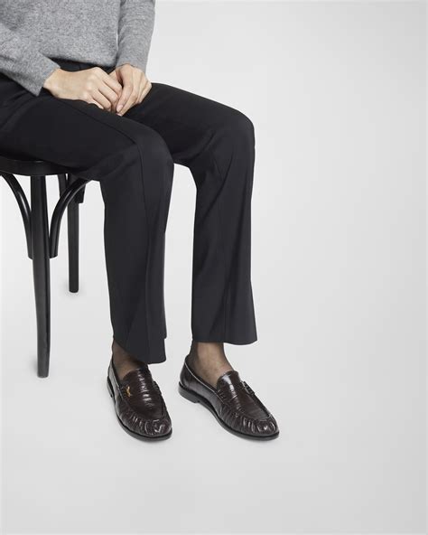 penny loafers ysl|yves saint laurent loafers.